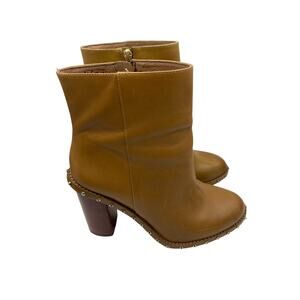 Ginanni Gini Brown Leather Bootie Sz 8.5